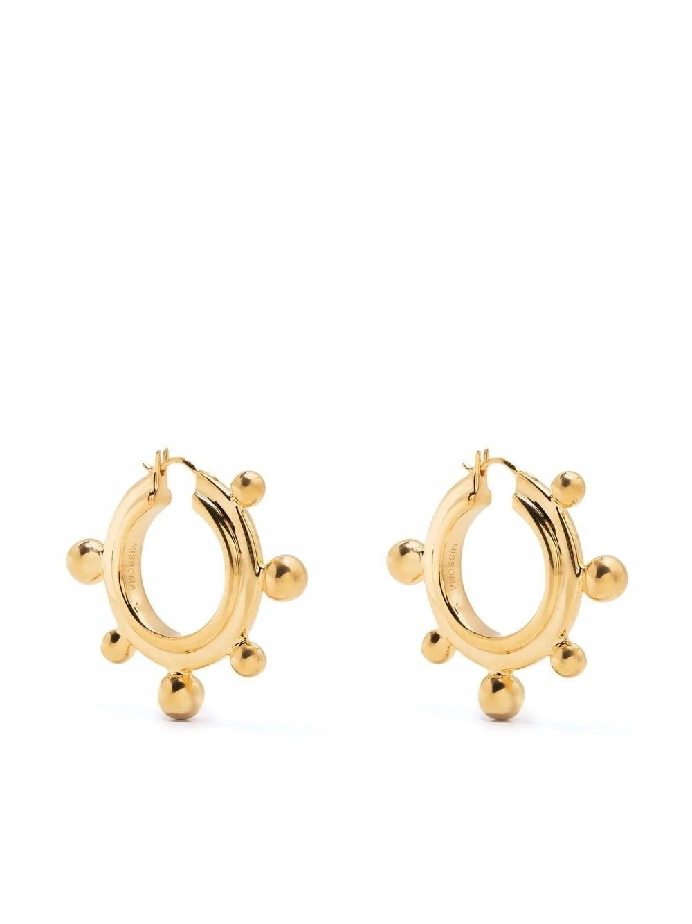 medium Sphere hoop earrings - 1