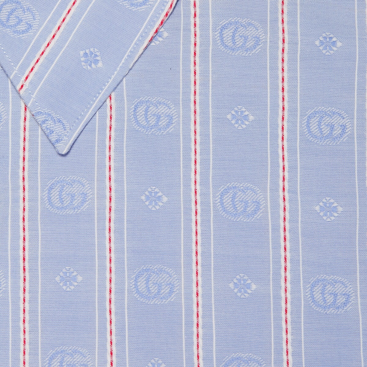 Striped Double G cotton shirt - 4