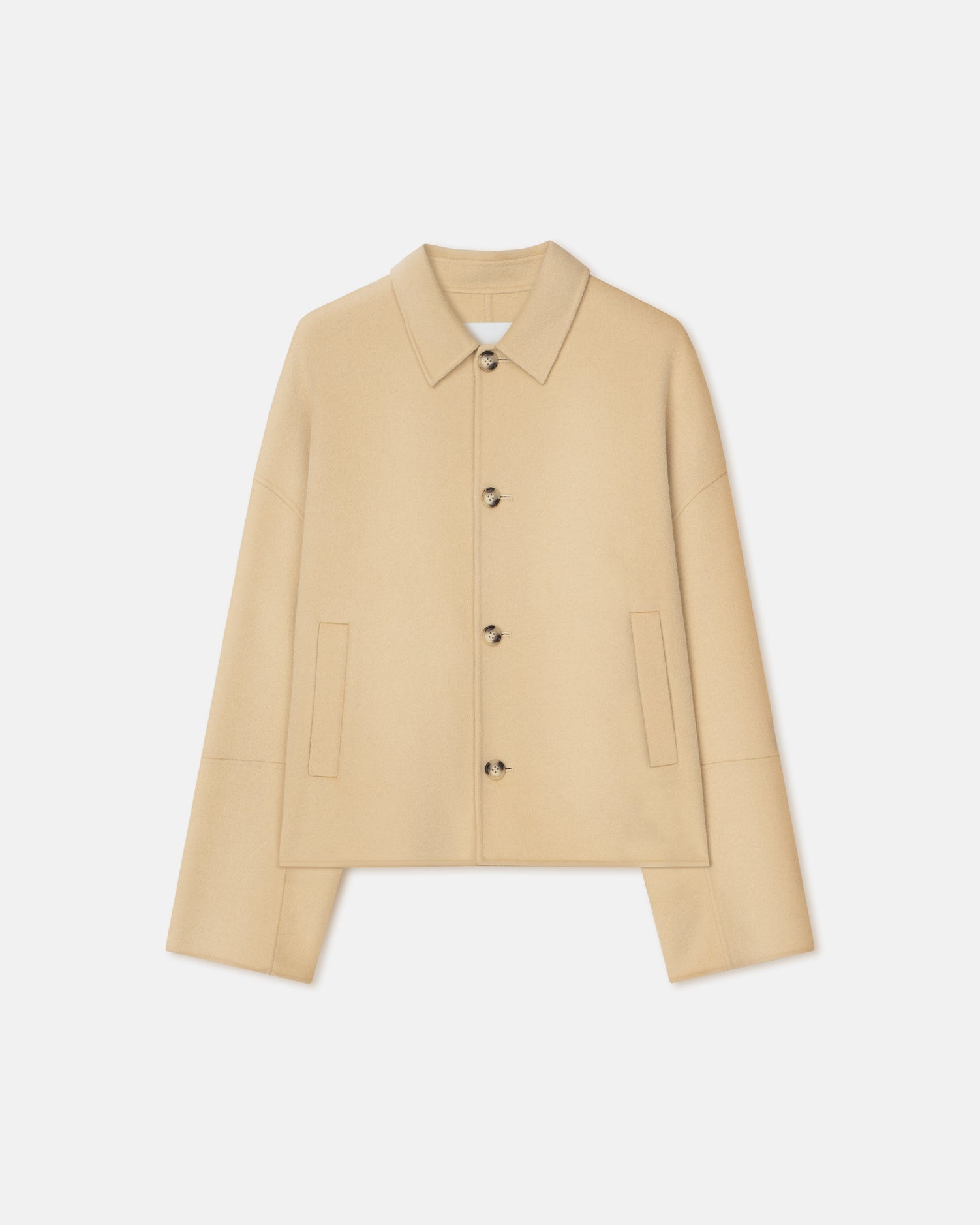 Double Wool And Silk Blend Jacket - 4