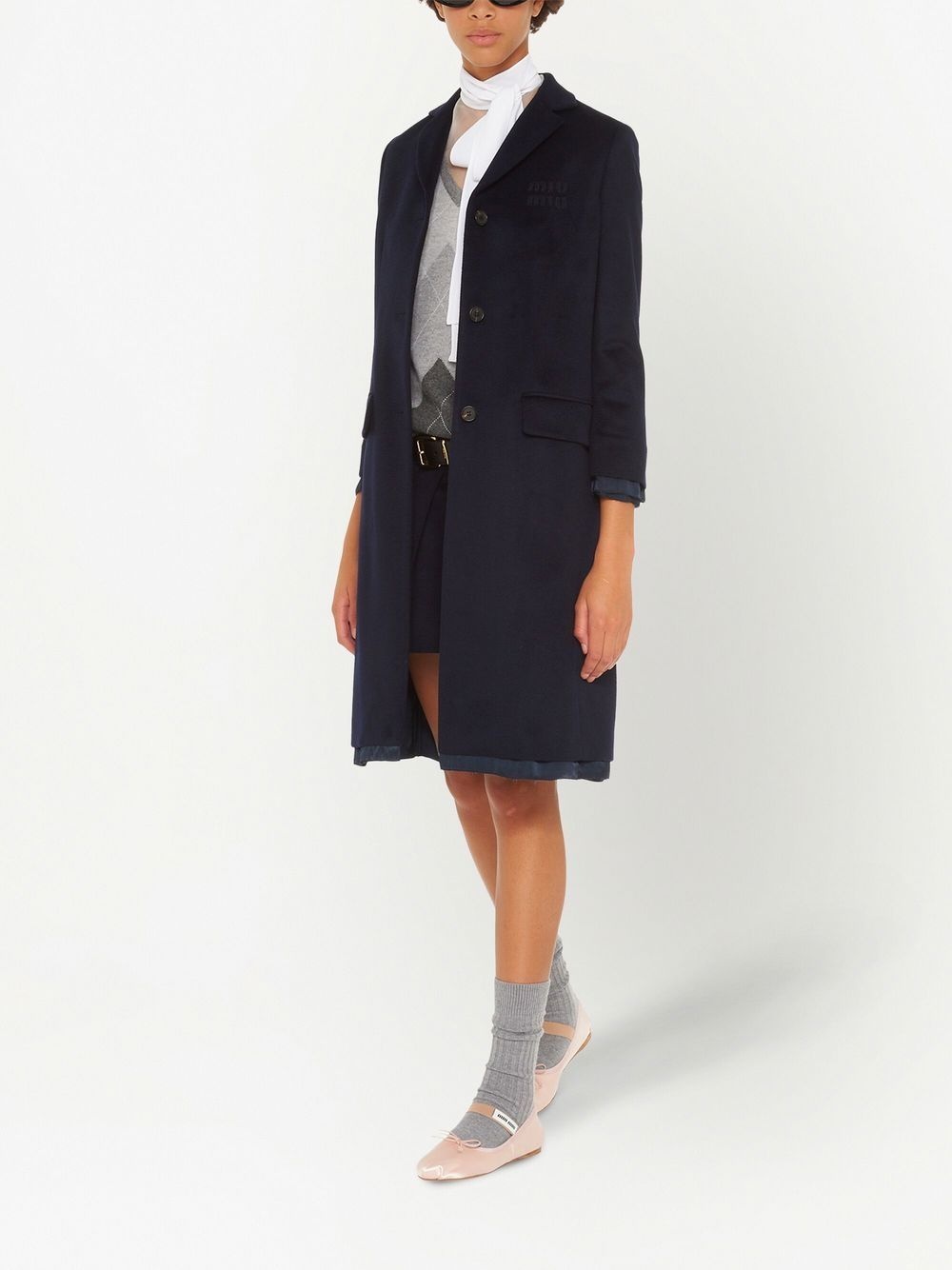 Single-Breasted Velour coat - 2