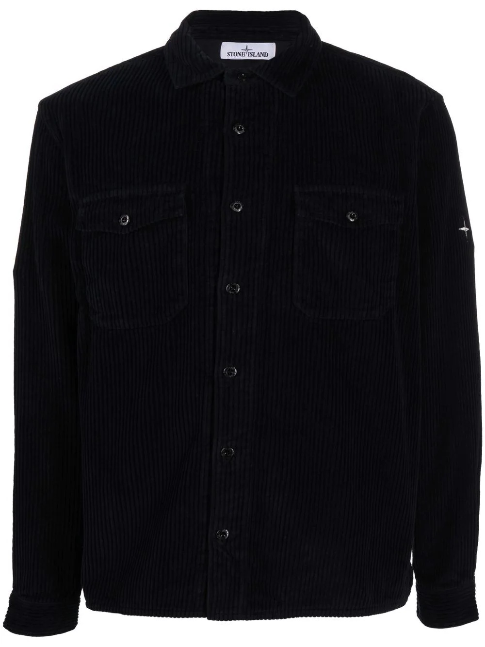 buttoned corduroy shirt - 1