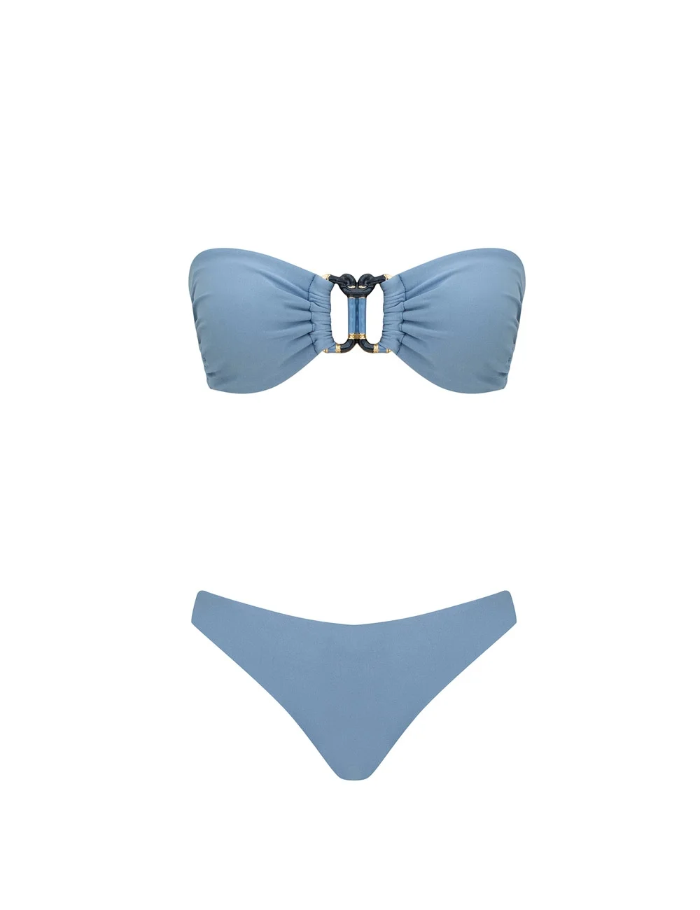 ECHO KNOT TRIM BANDEAU BIKINI - 1