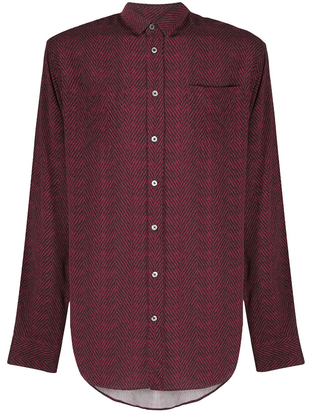 Zig-zag long-sleeve shirt - 1