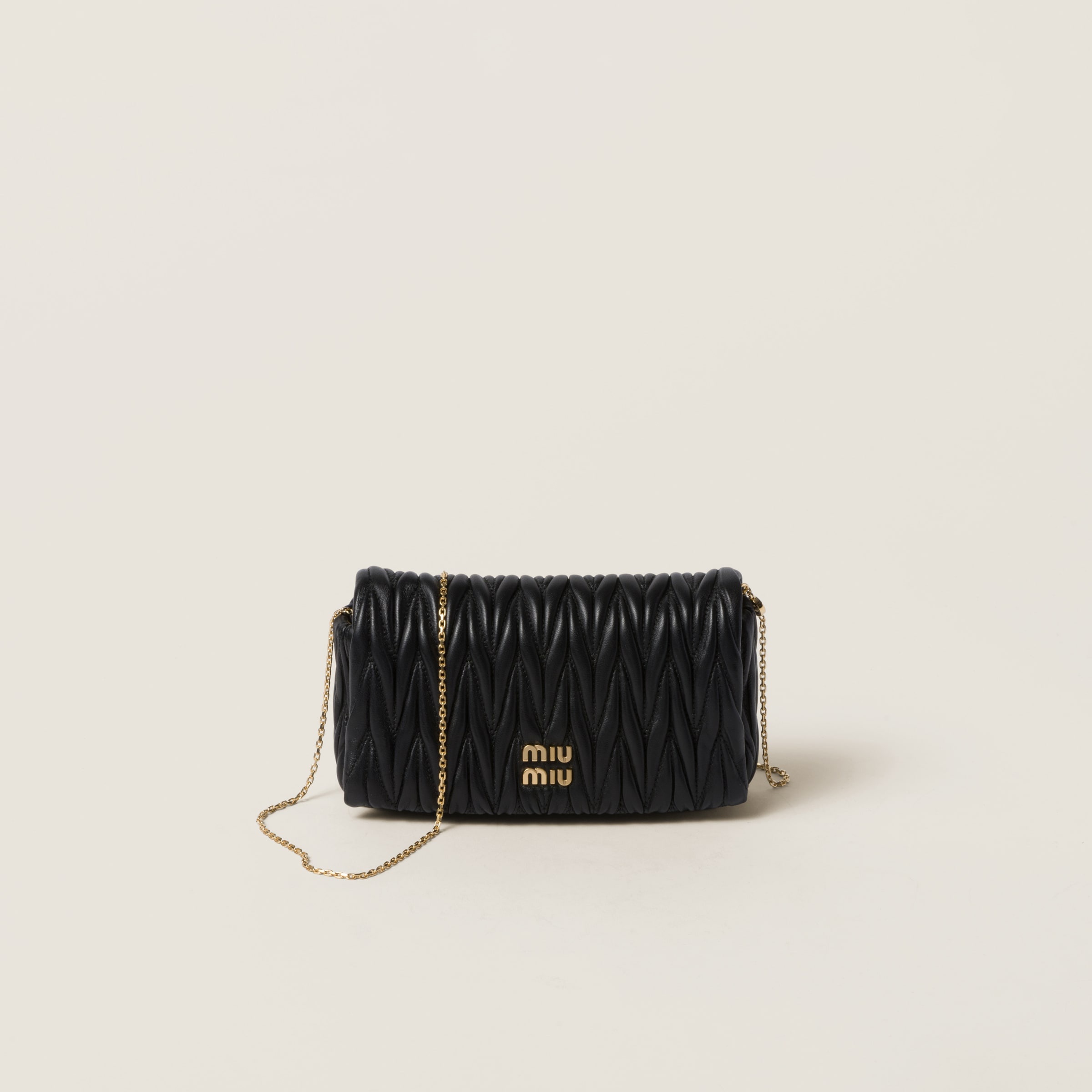 Miu Miu Matelassé nappa leather mini-bag | REVERSIBLE