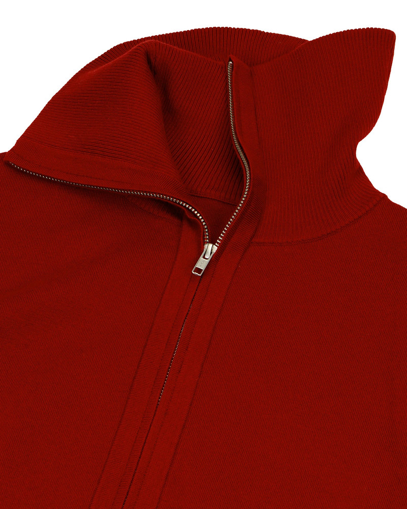 KNIT ZIP UP JACKET CHERRY 7
