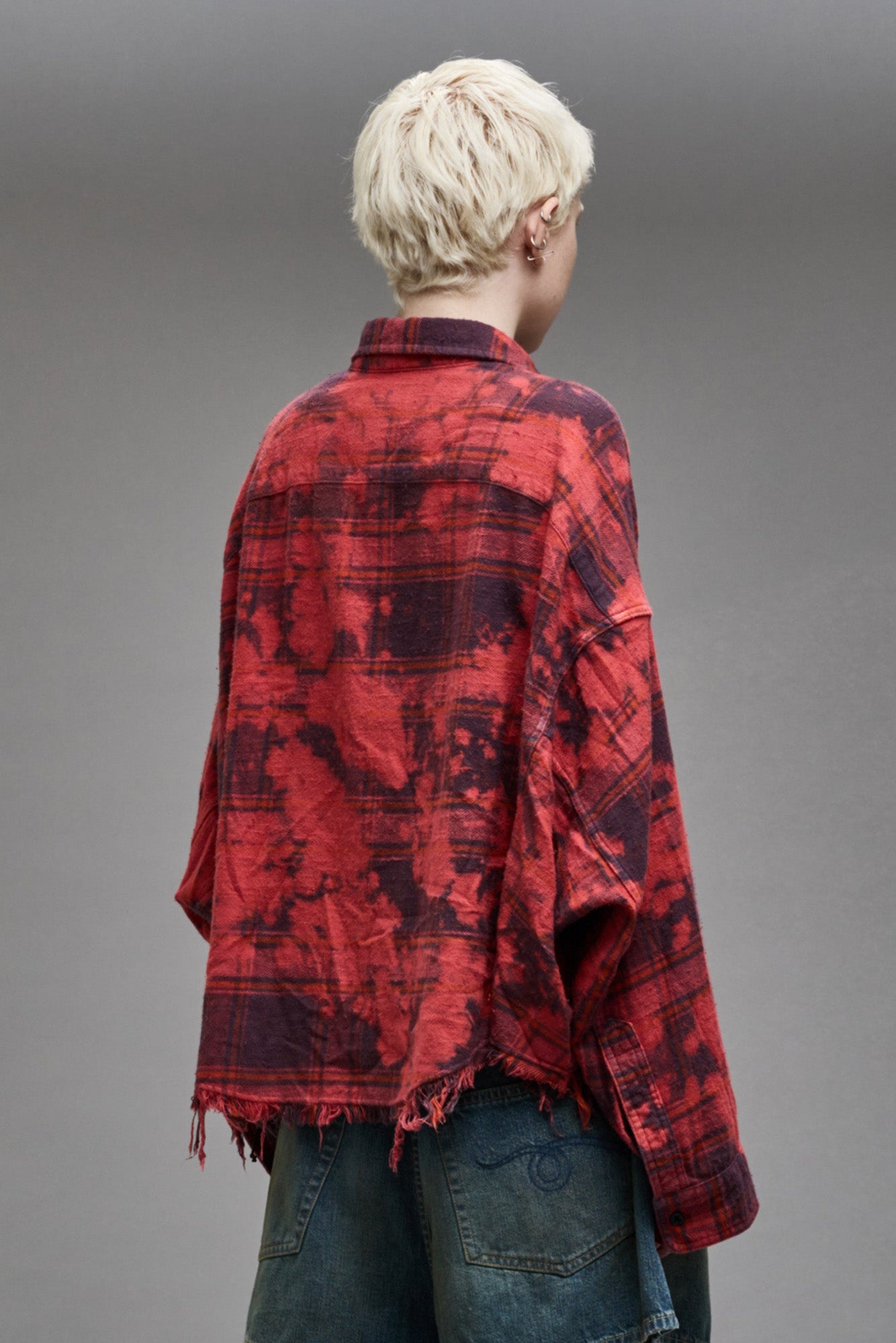 CROPPED WORKSHIRT - DUSK RED PLAID - 6