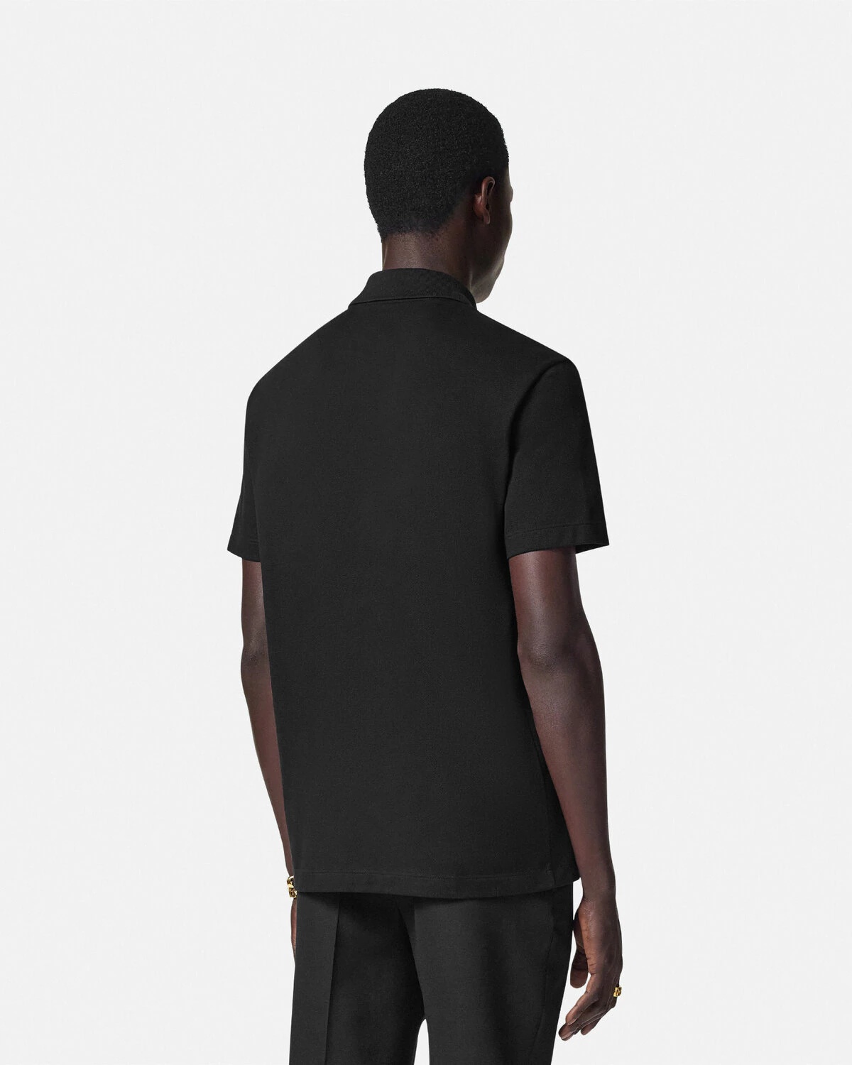 Embroidered Chain Crest Polo Shirt - 5
