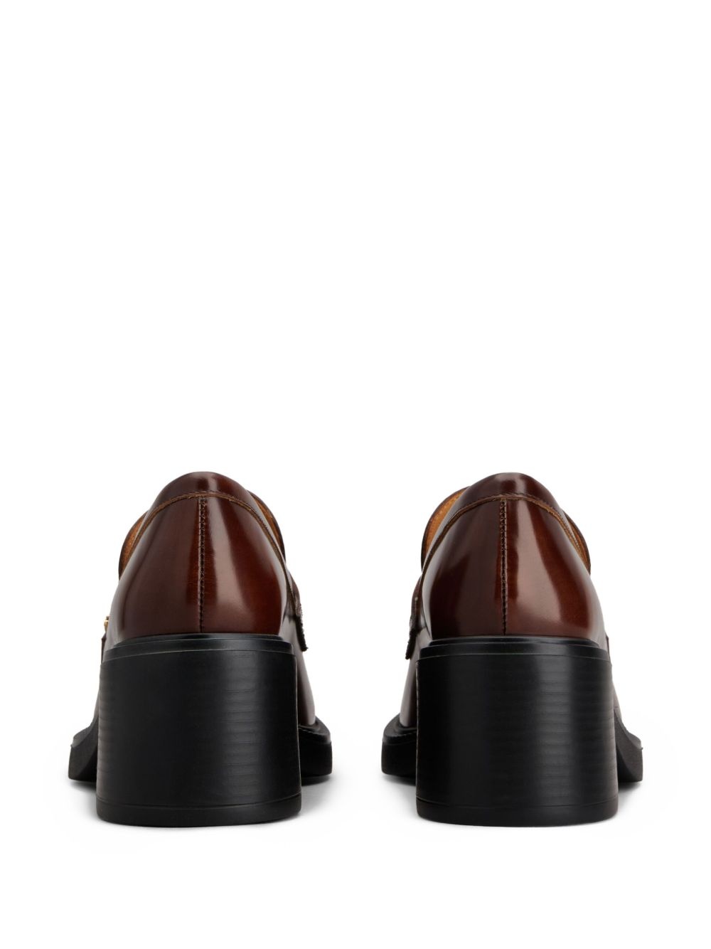60mm leather loafers - 3