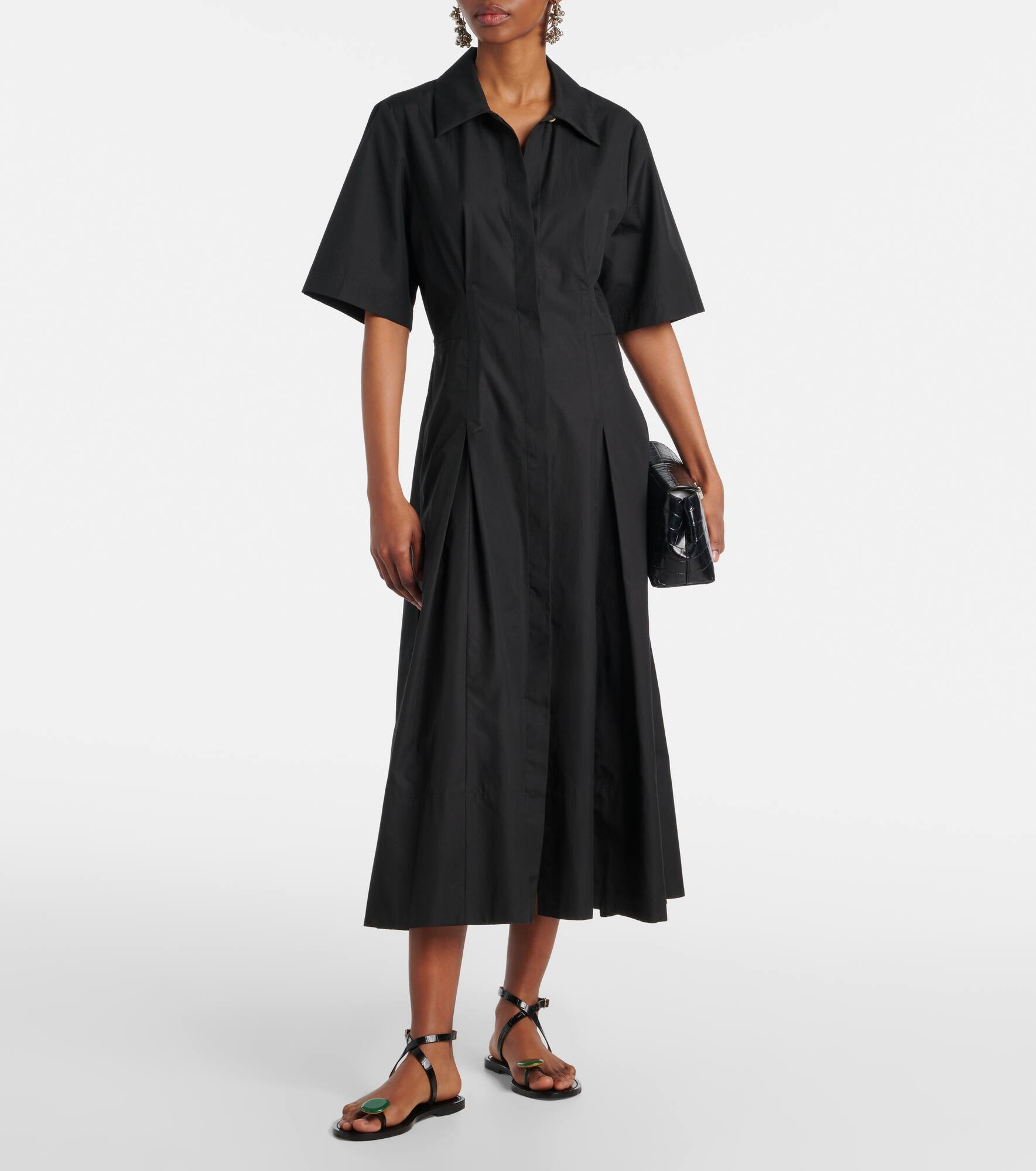 Cotton midi dress - 2