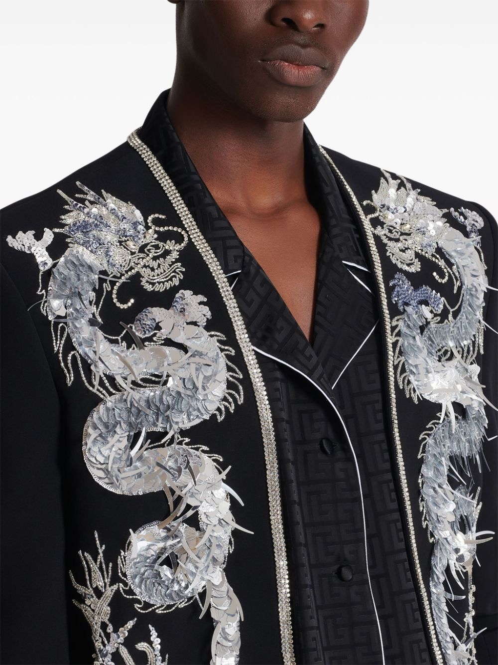 dragon-embroidered Spencer jacket - 7