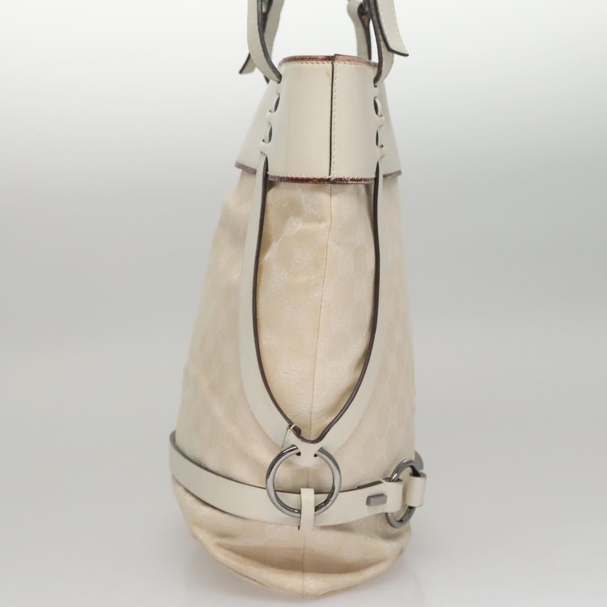 GUCCI GG Canvas Tote Bag White - 5