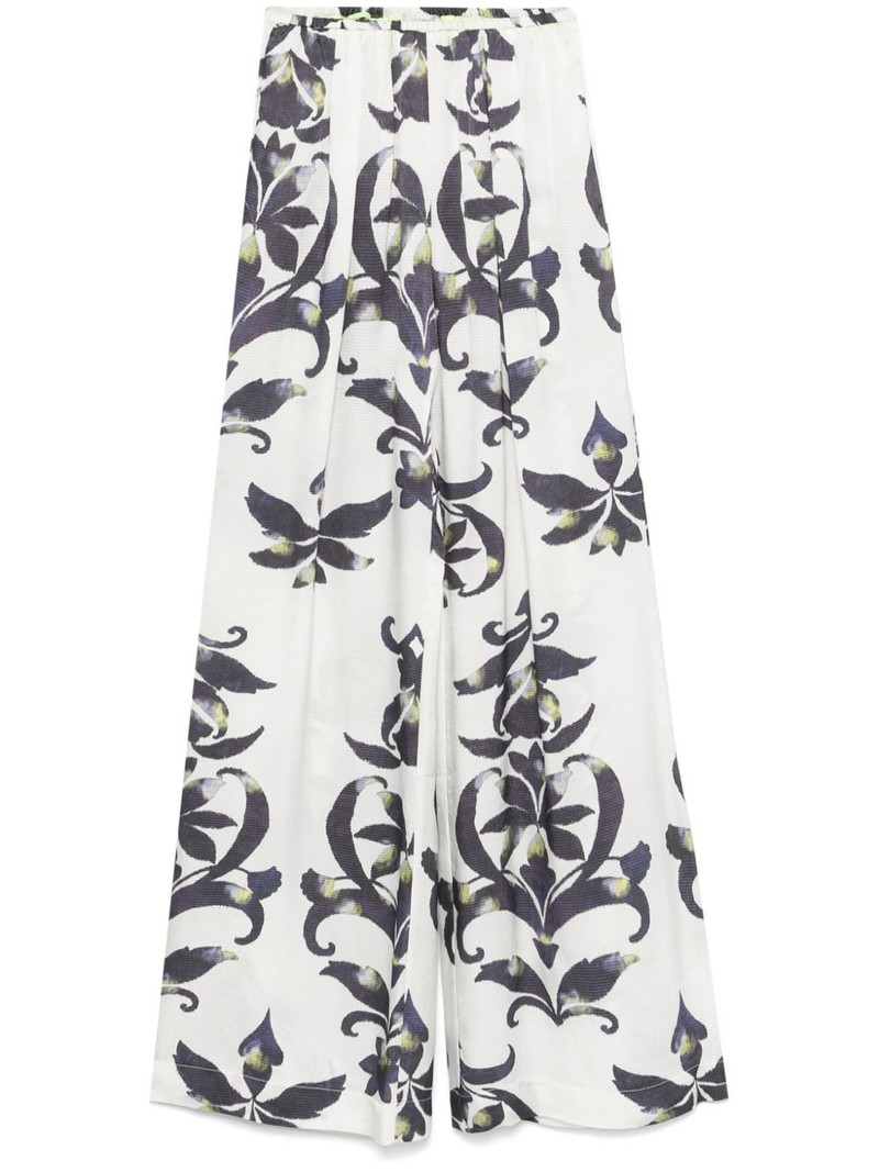 geometric-print trousers 1