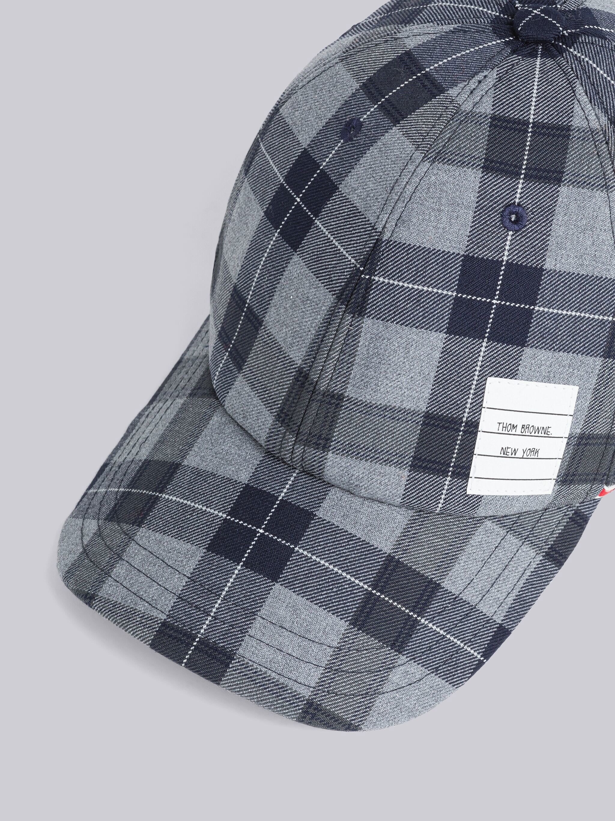 Tartan School Uniform Twill 6-Panel Baseball Cap - 2