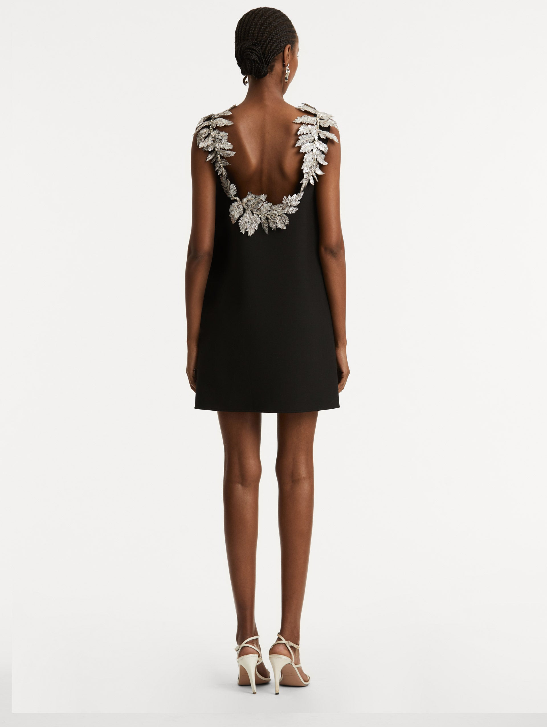 FERN SEQUIN EMBROIDERED OPEN BACK DRESS - 3