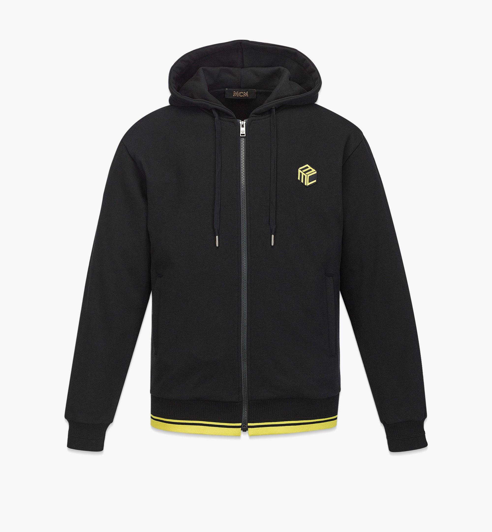 Men’s Cubic Logo Zip Hoodie in Organic Cotton - 1