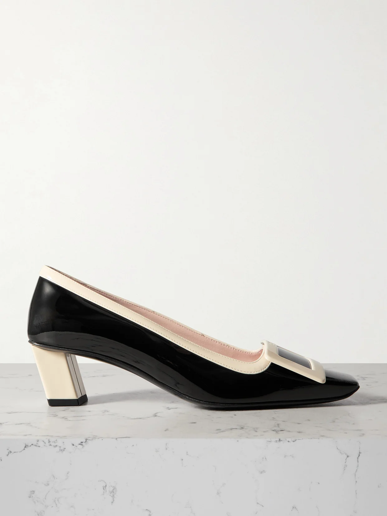 Belle Vivier 45 Two-tone Patent-leather Pumps - 1