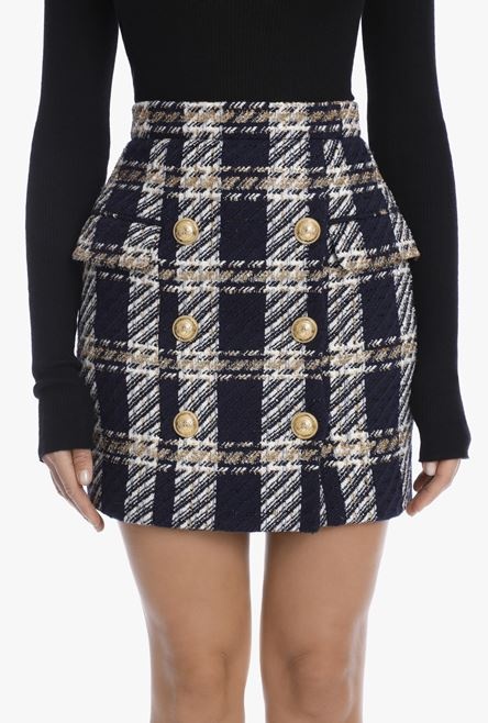 EXCLUSIVE - Short double-breasted tweed skirt - 5