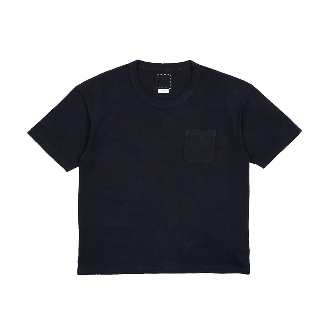 JUMBO TEE S/S (UNEVEN DYE) BLACK - 1