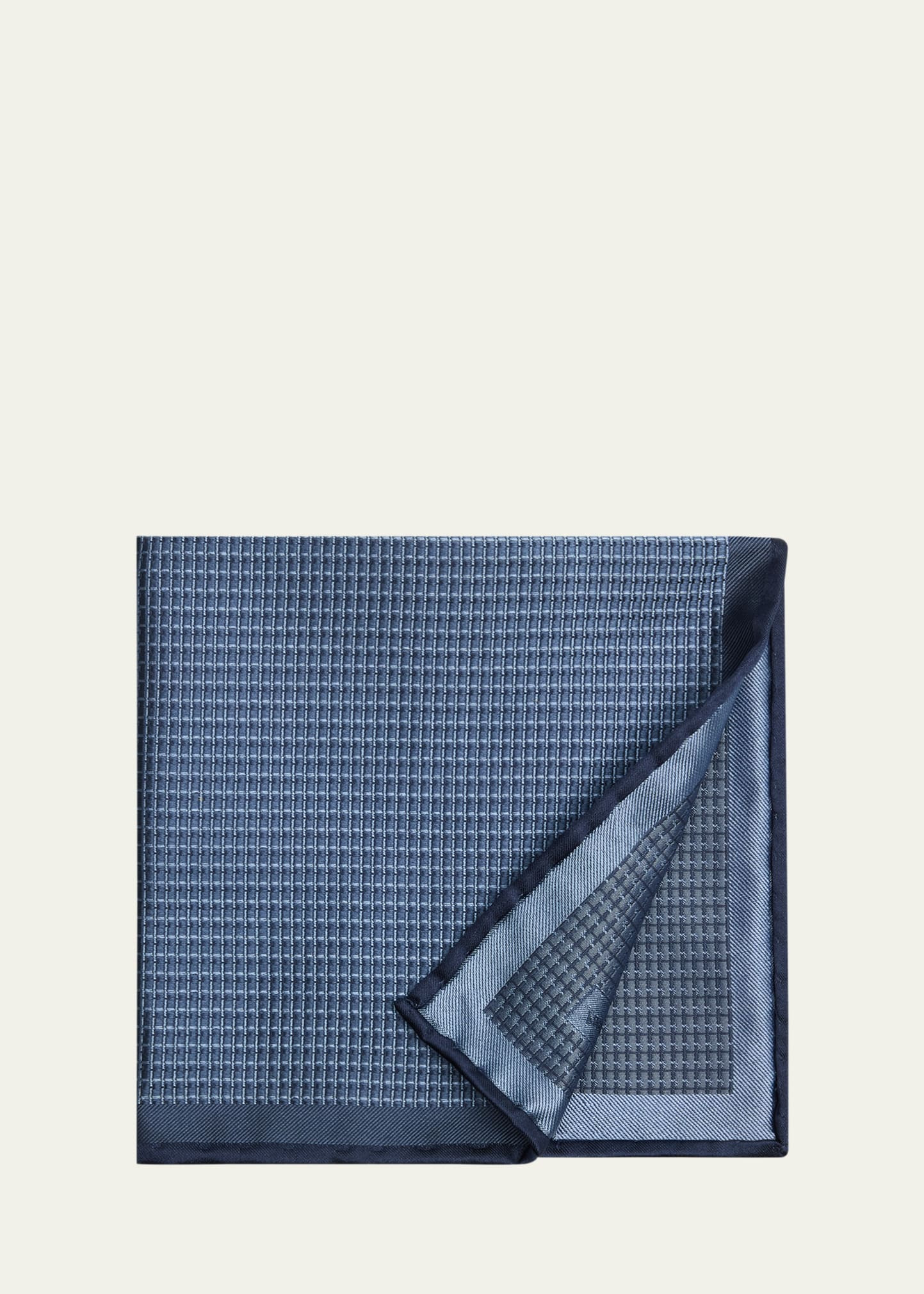 Men's Screen-Print Silk Pocket Square - 2