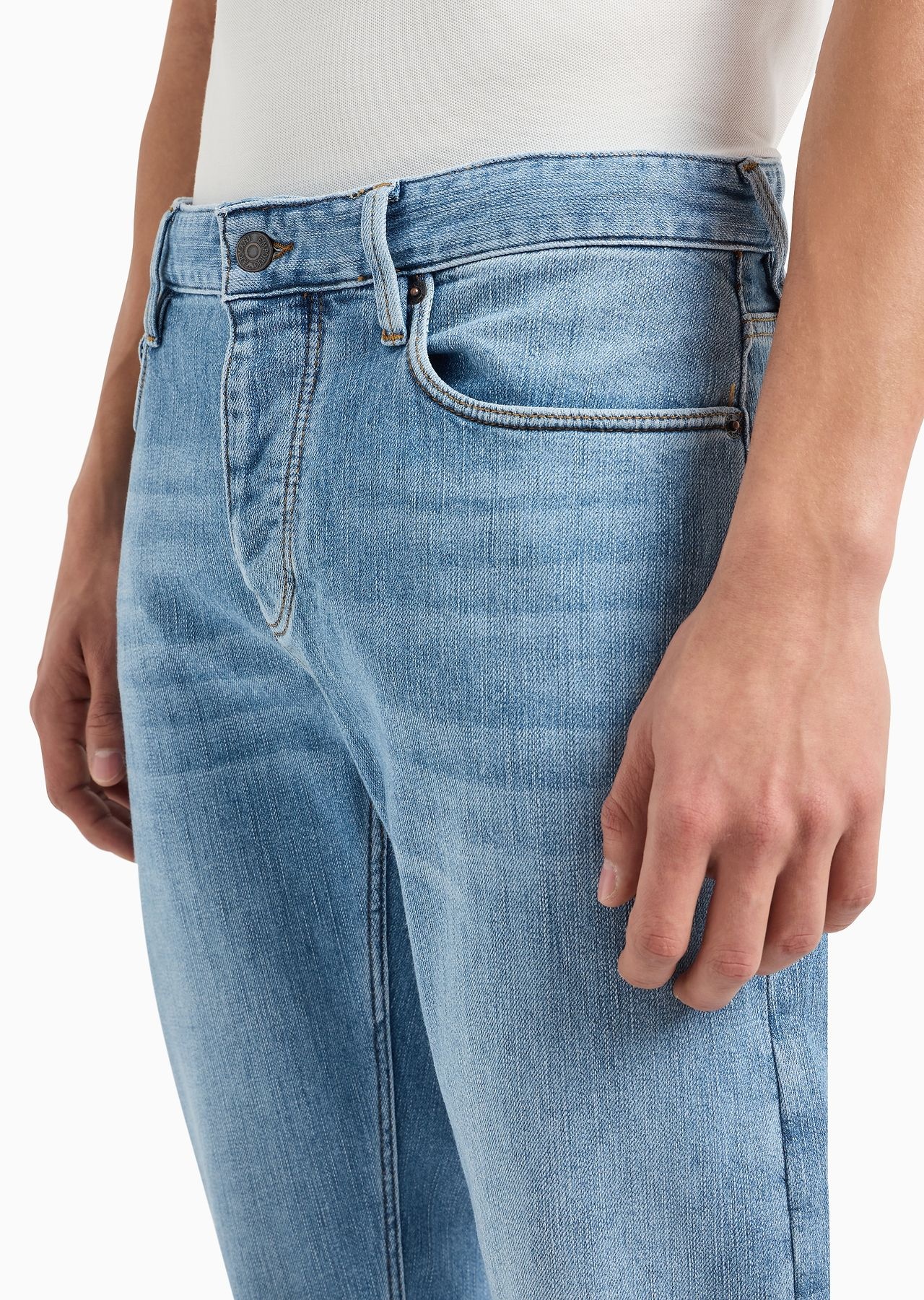 J75 slim-fit, worn-look denim jeans - 5