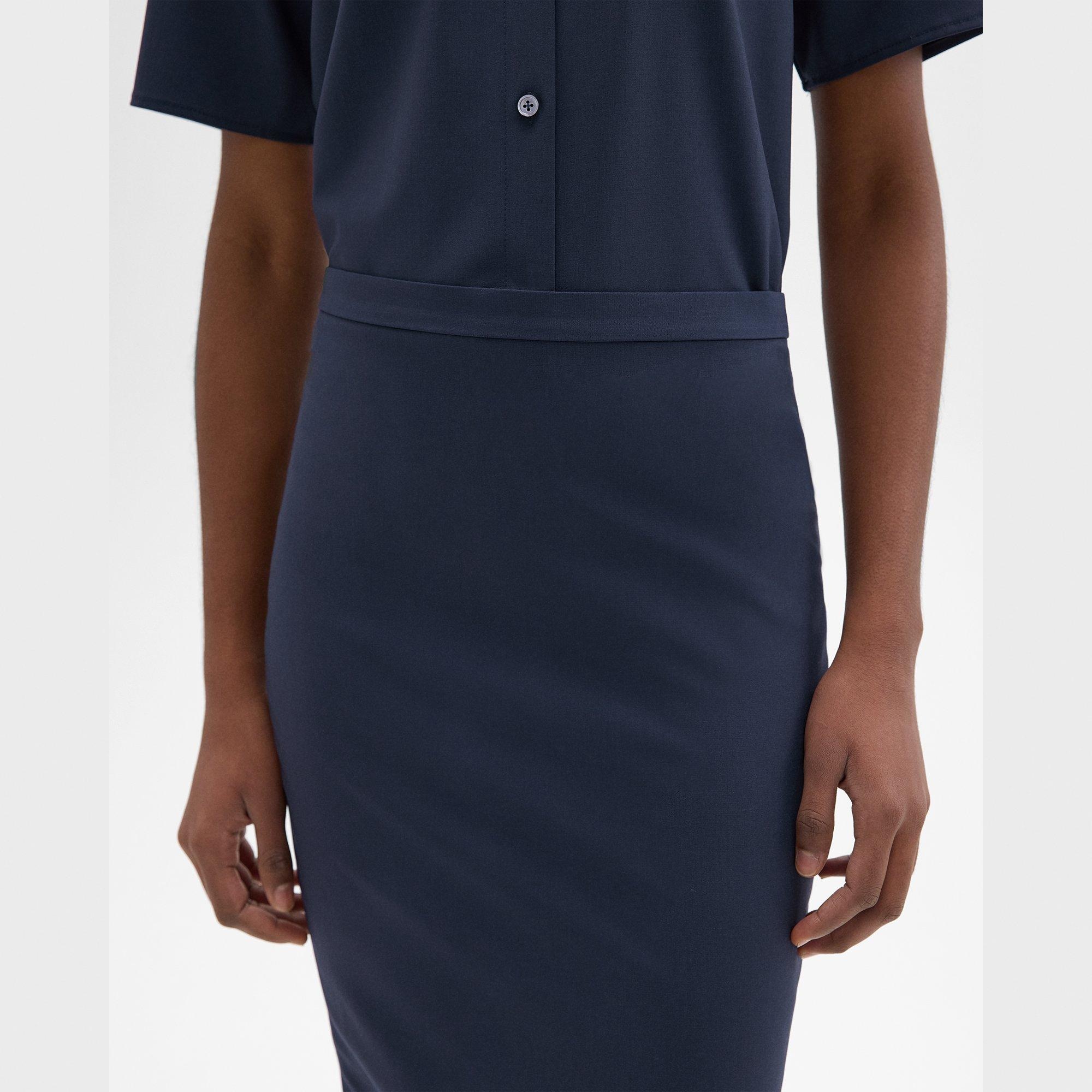 Slim Pencil Skirt in Good Wool - 5