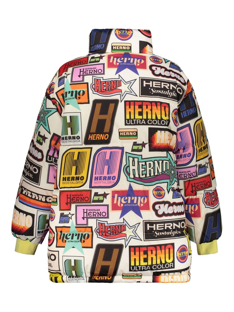 Herno printed reversible puffer jacket outlook