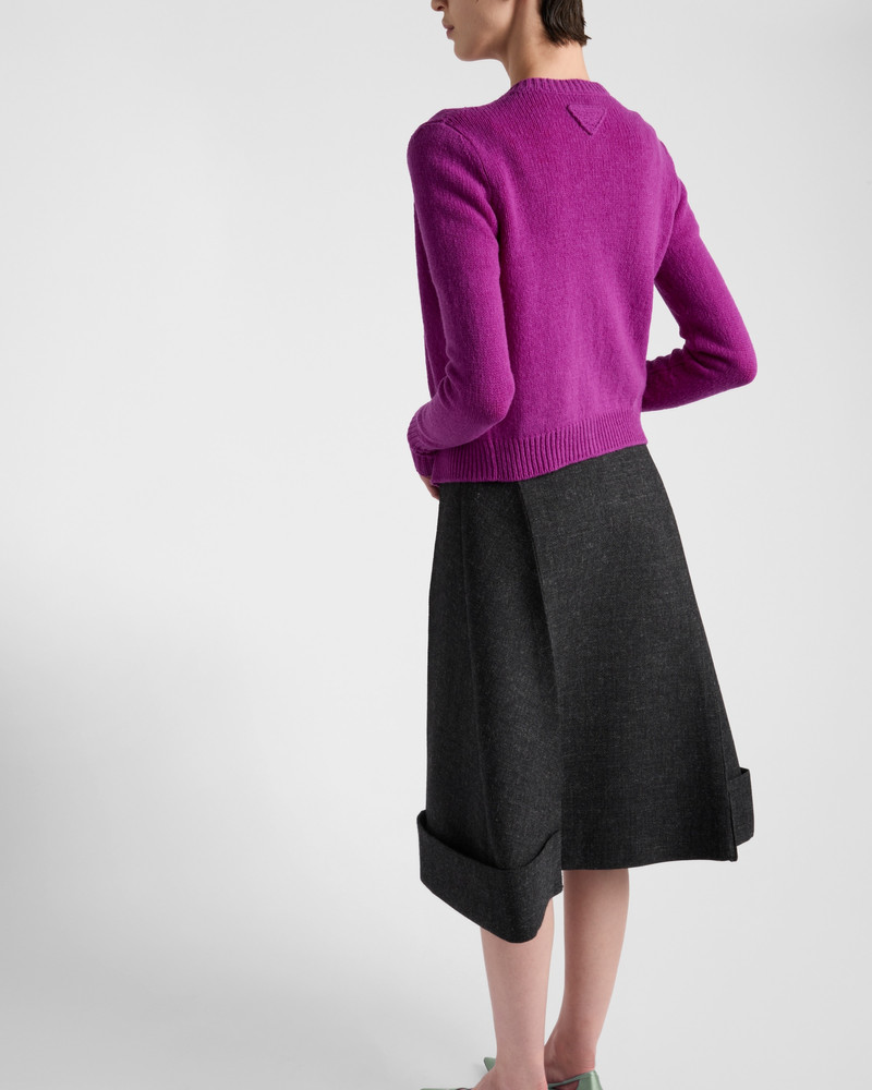 Vintage-look rush stitch midi-skirt 6