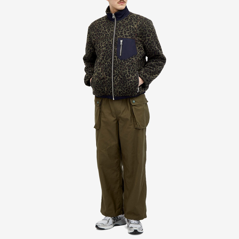 BRAIN DEAD Brain Dead Leopard Revese Sherpa Jacket outlook