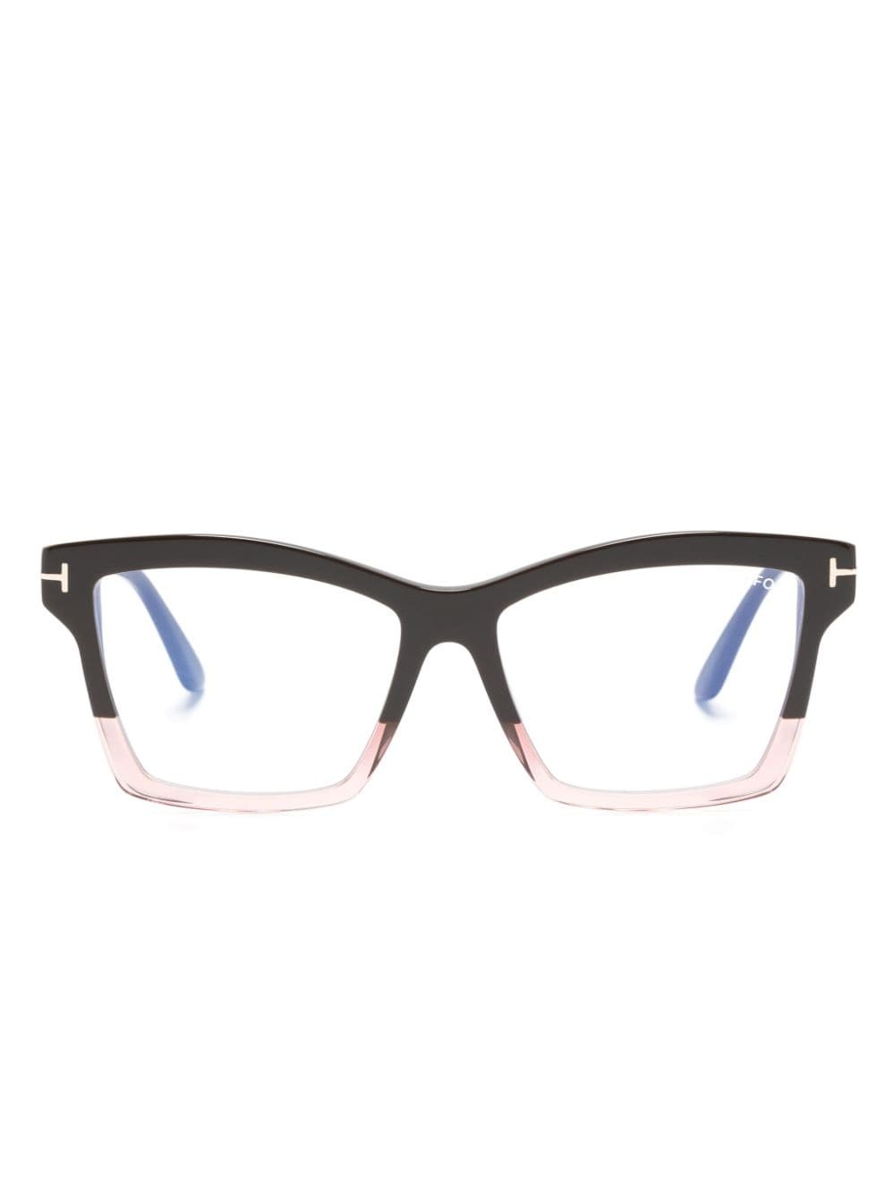 square-frame glasses - 1