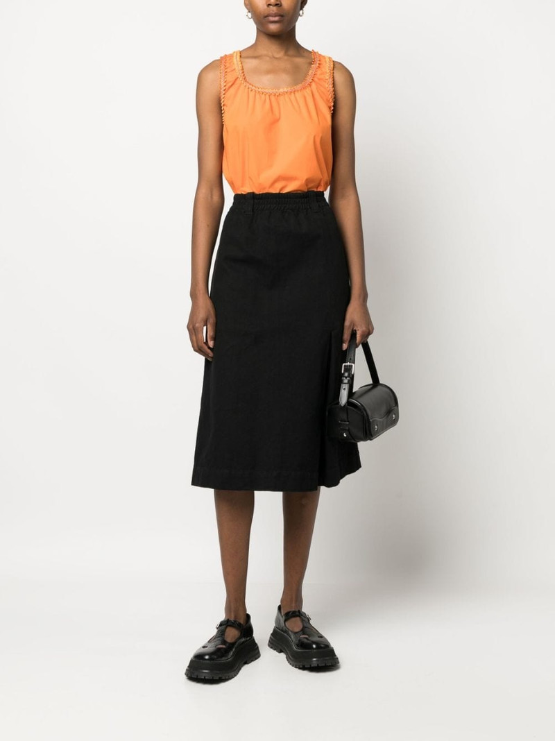 Moschino embellished-trim tank top outlook