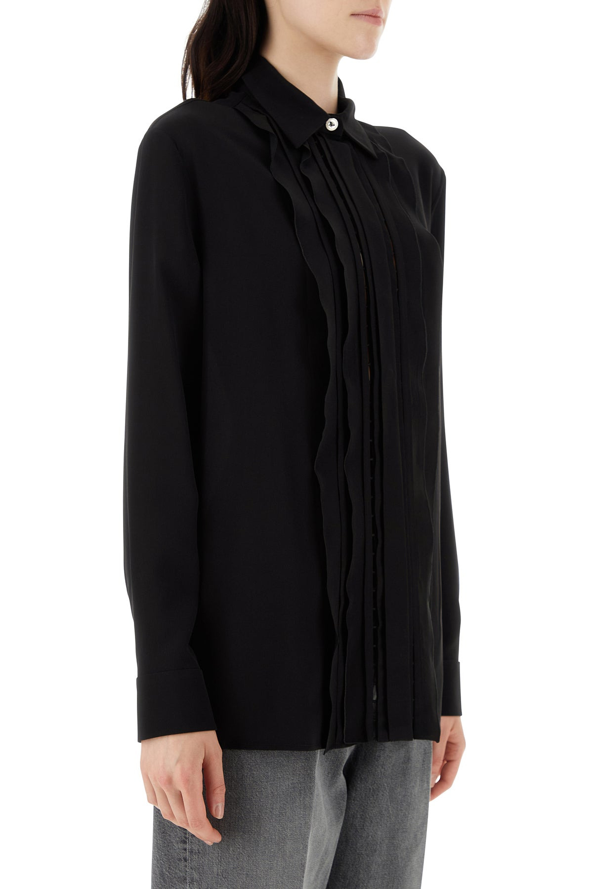 Black crepe shirt - 3