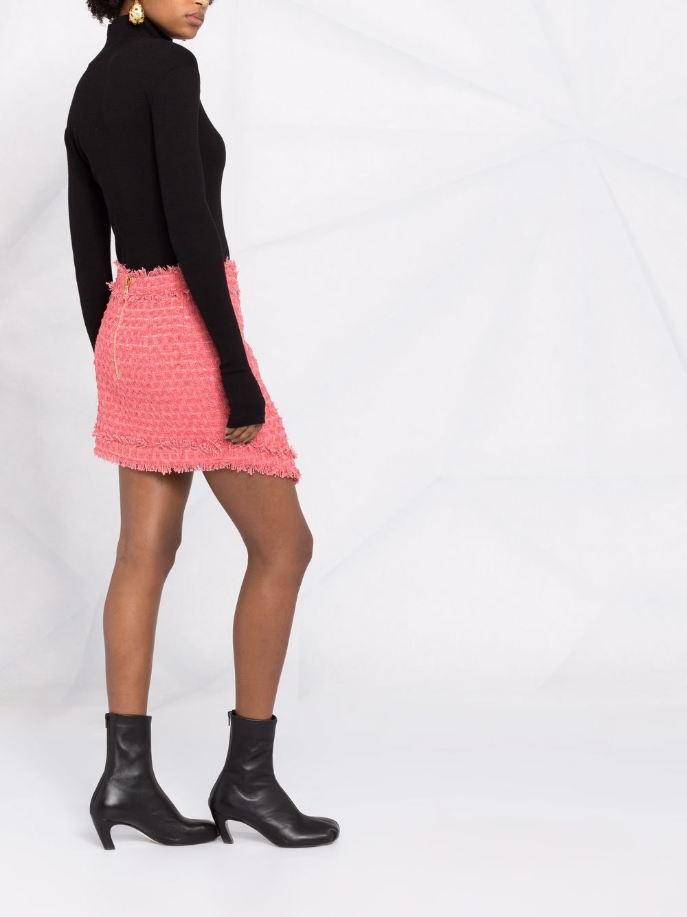 textured-tweed mini skirt - 6