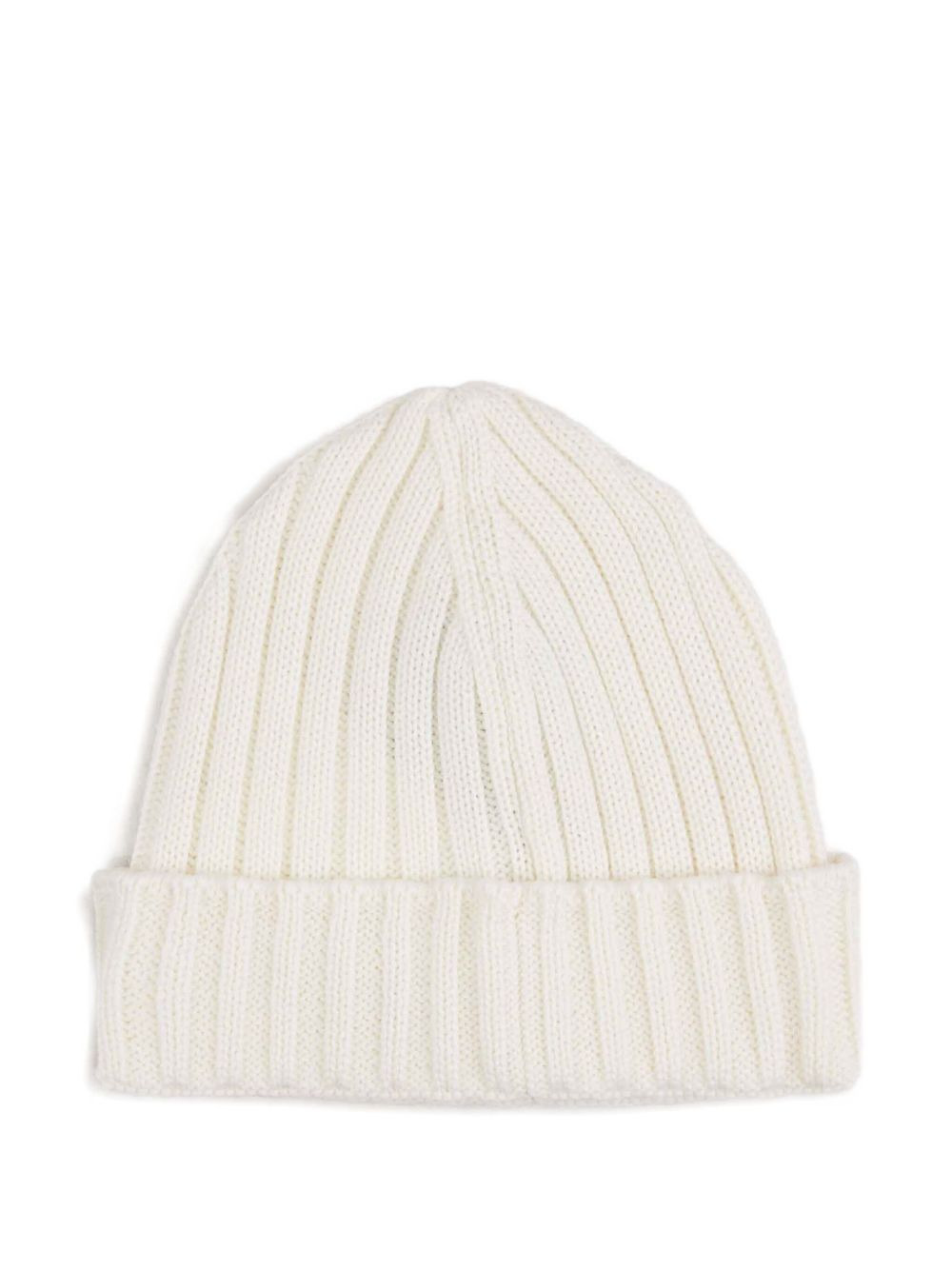 ribbed logo-plaque beanie hat - 2
