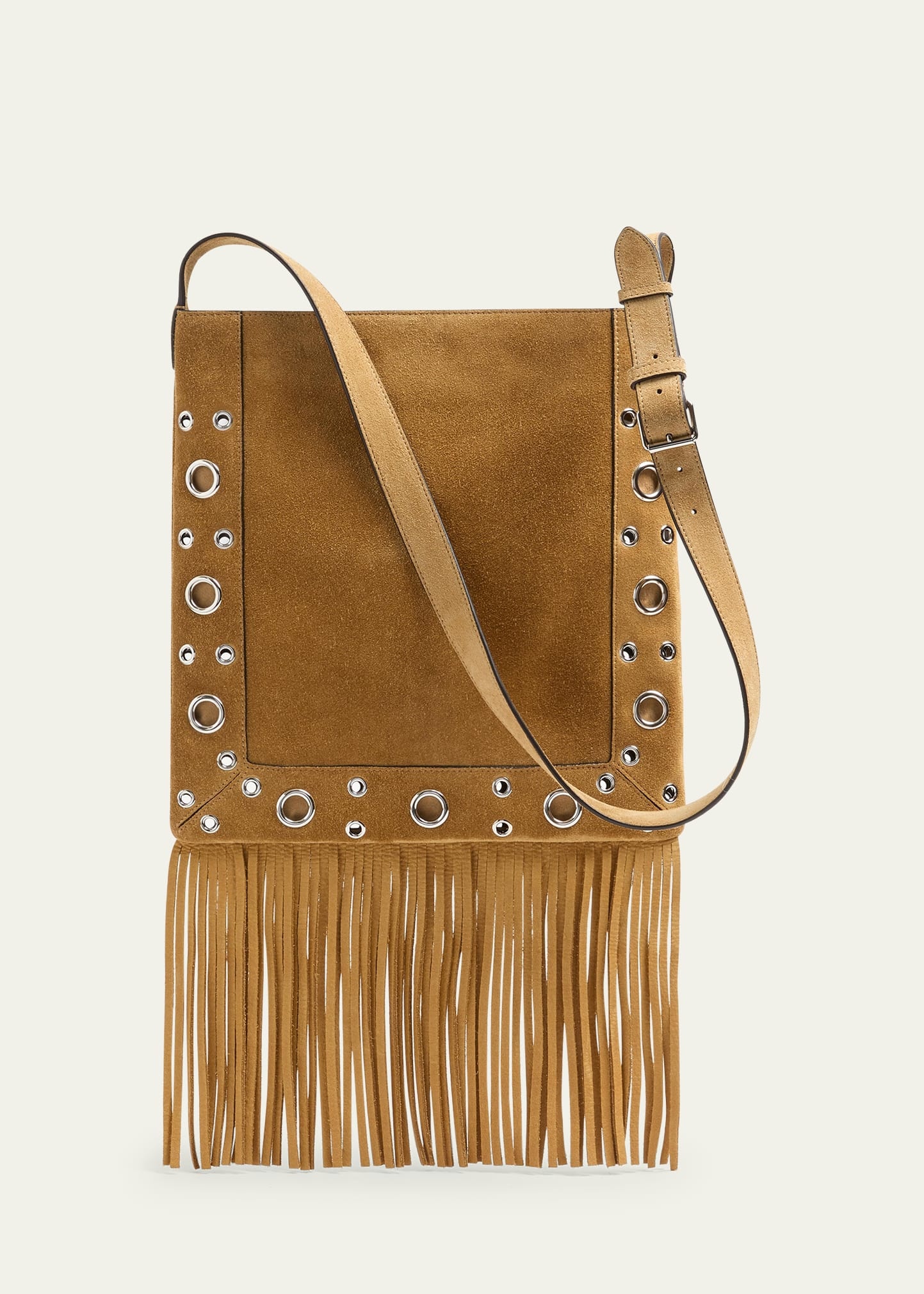 Nellcote Studded Fringe Suede Crossbody Bag - 2