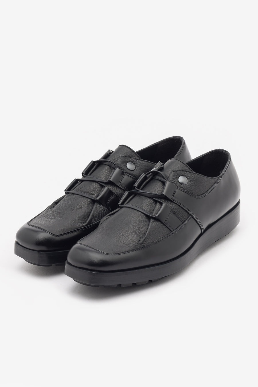 Kiko Kostadinov Priam Lace Up Shoes in Black | notreshop | REVERSIBLE