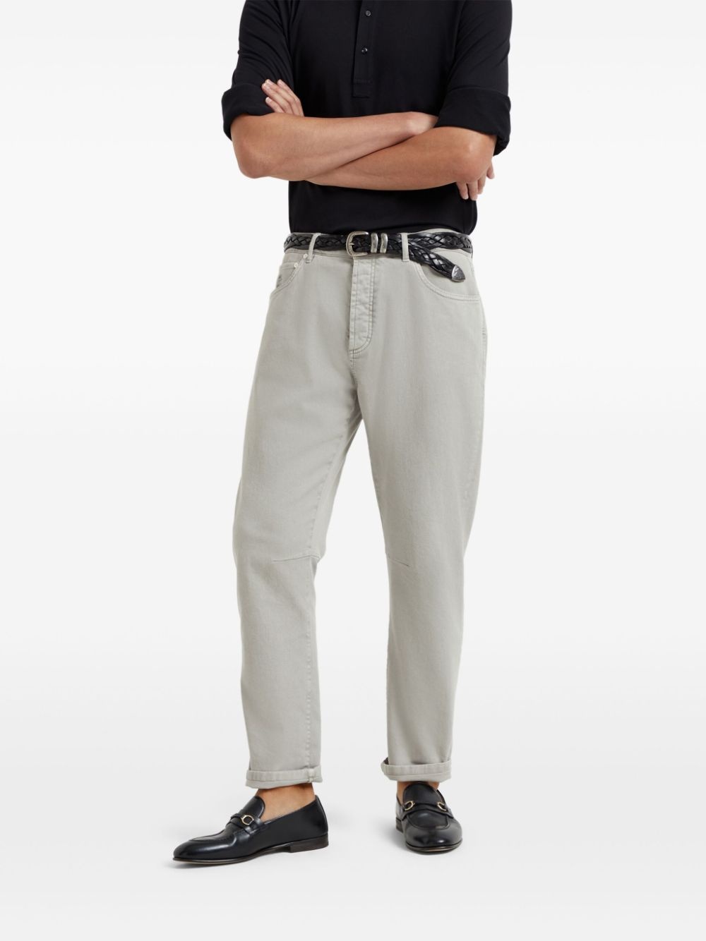 dyed straight jeans - 2