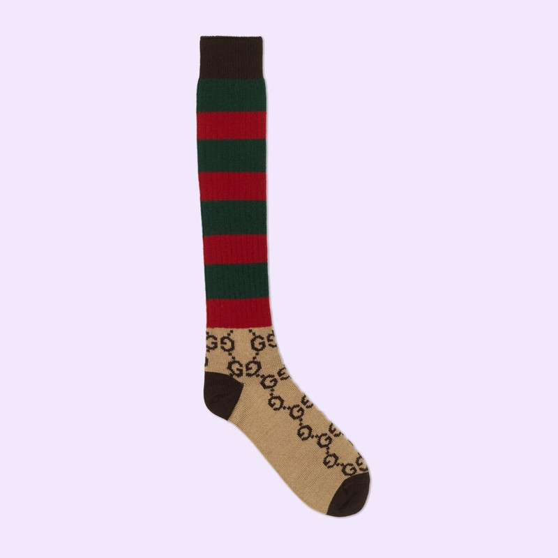 GG striped wool socks 1