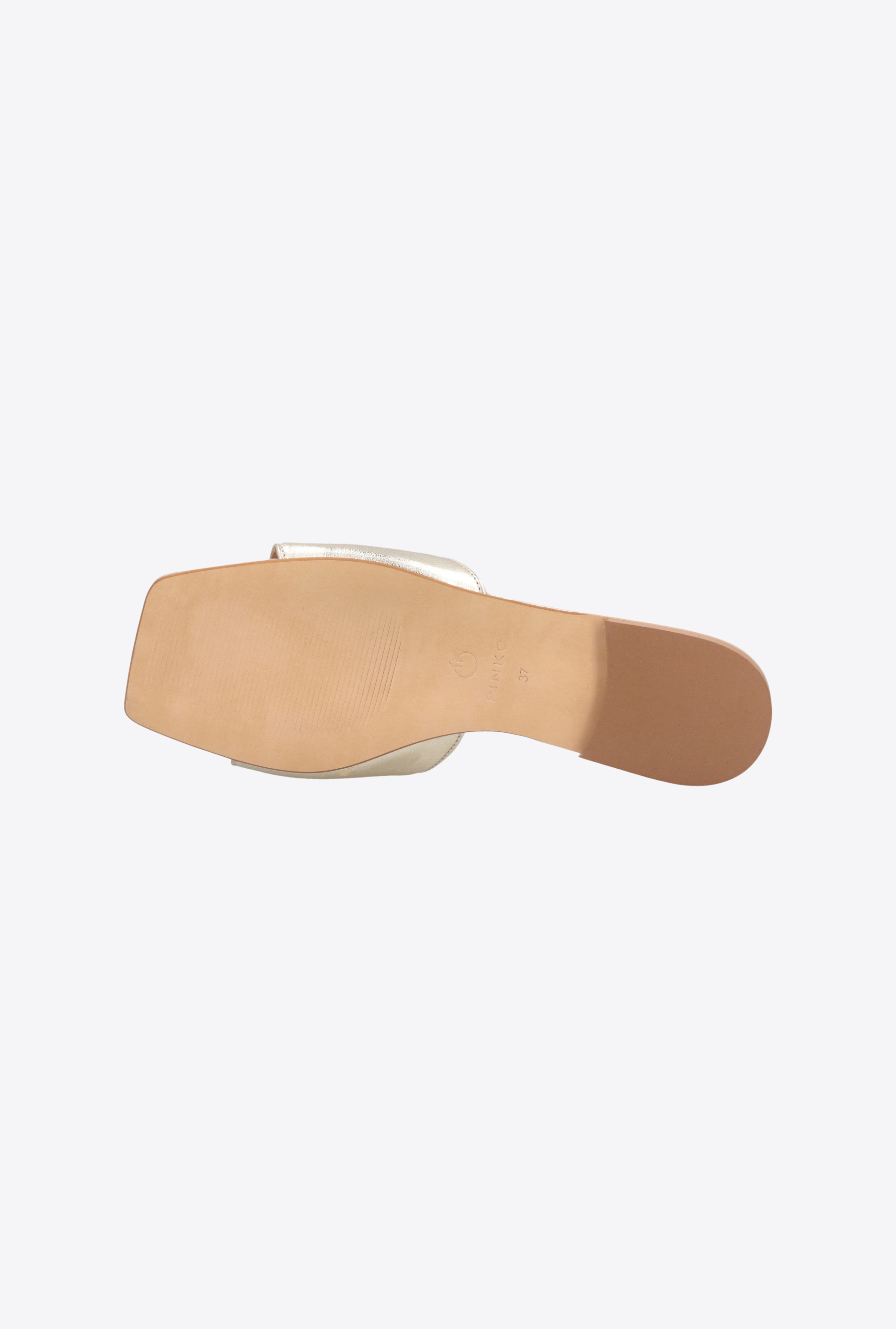 FLAT LAMINATED LEATHER SLIP-ONS - 9