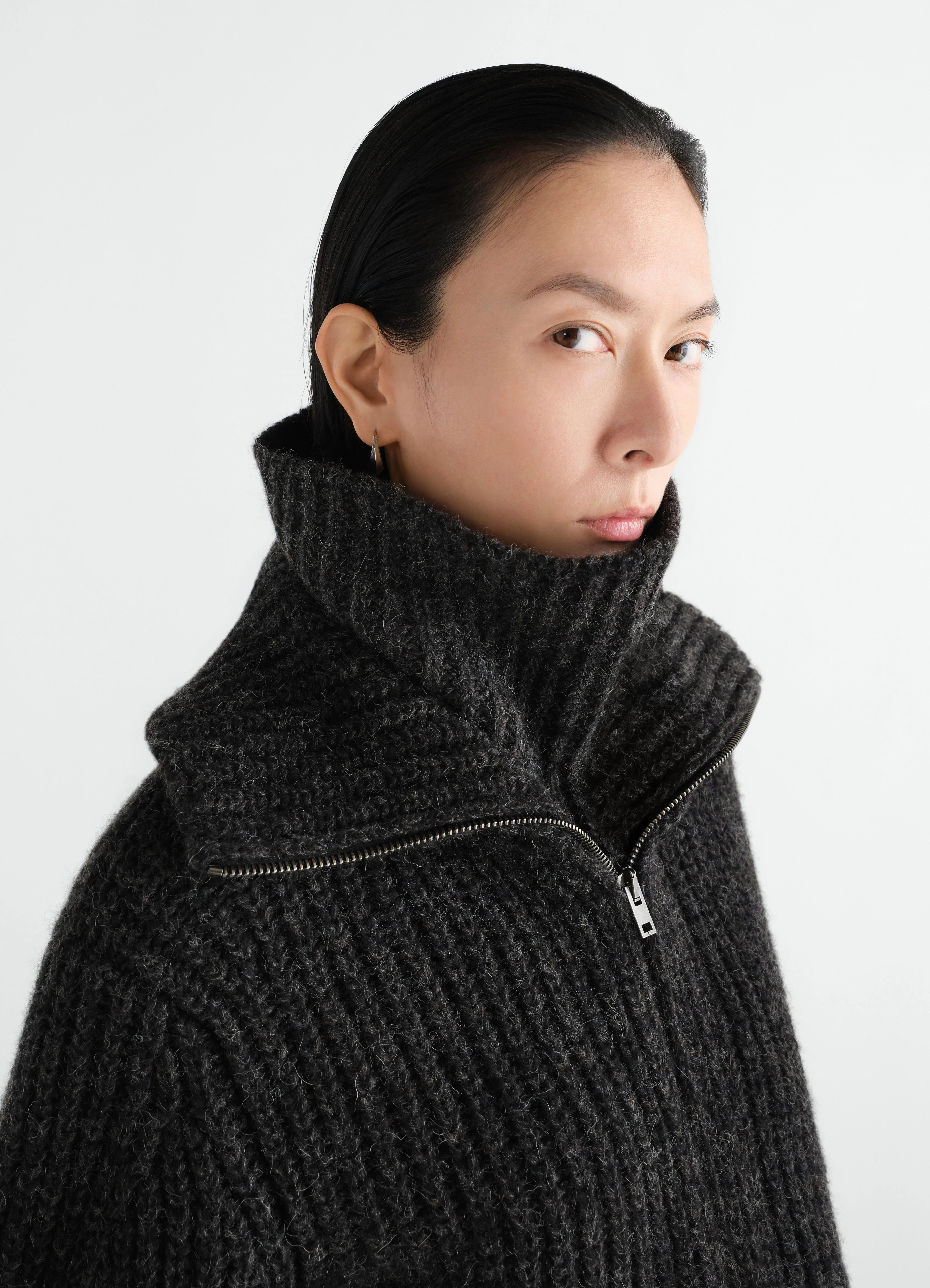 NECK WARMER IN ALPACA AND YAK WOOL BLEND - 1