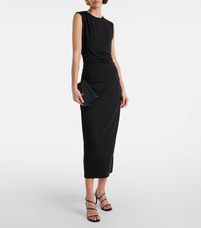 VERONICA BEARD Baxter ruched jersey midi dress outlook