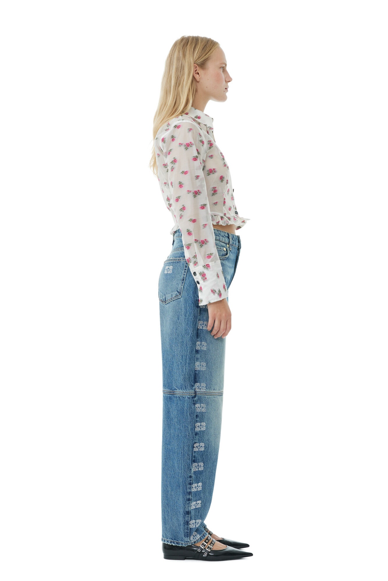 SPARKLE LOGO STARY JEANS - 5