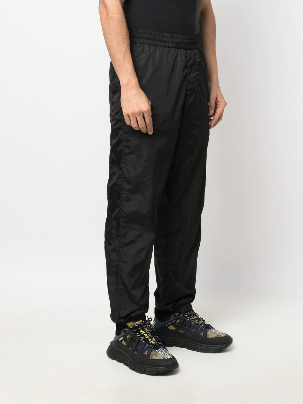 Greca-trim logo-embroidered track pants - 3