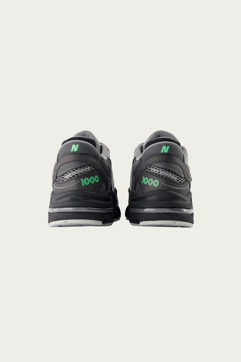 1000 - Black/Dark Silver Metallic/Lime Leaf 3