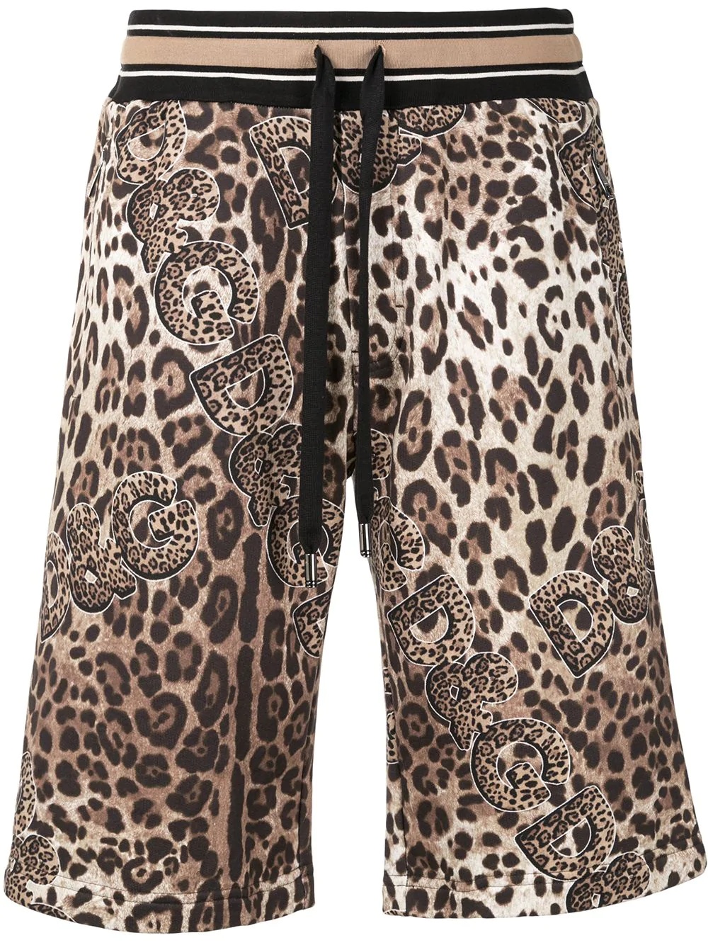 leopard-print shorts - 1