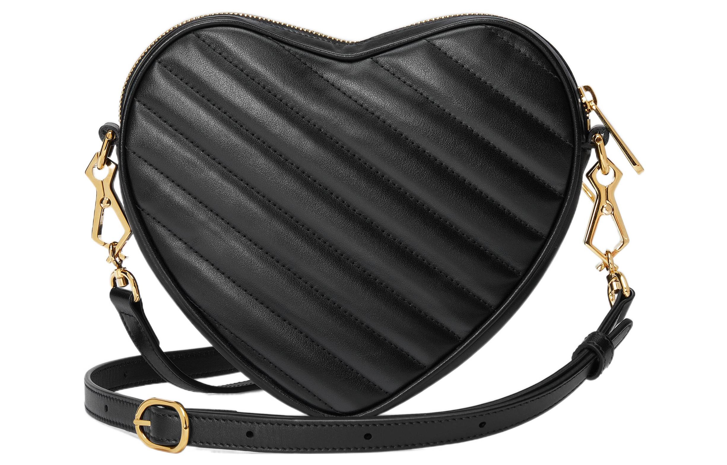 (WMNS) Gucci Interlocking G Mini Heart Shoulder Bag 'Black' 751628-AACCL-1000 - 3