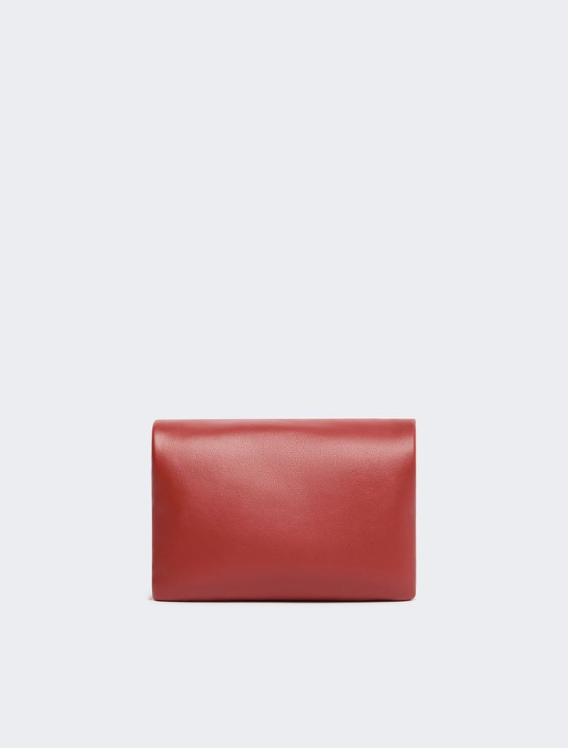 Soffy mini-bag in padded nappa leather - brick red 3