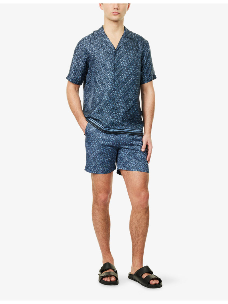 ORLEBAR BROWN Maitan Luminis Printed Silk Shirt outlook