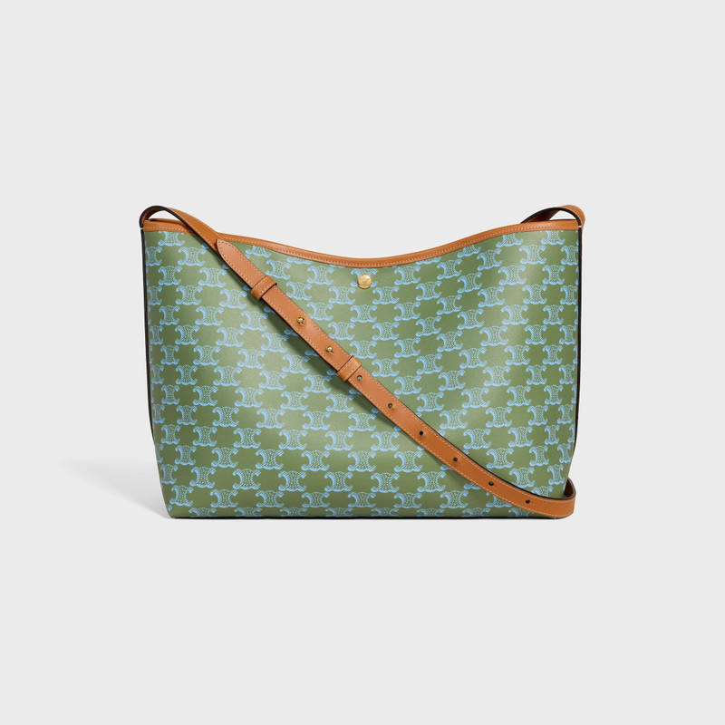 SOFT SHOPPER BAG IN TRIOMPHE CANVAS AND CALFSKIN 1