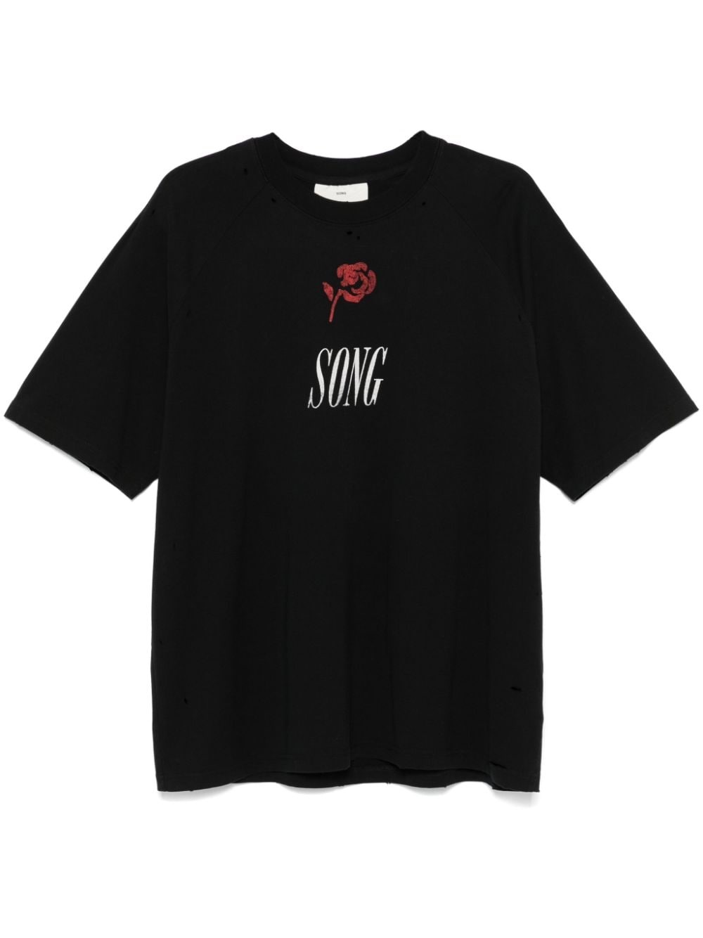 Song-print T-shirt - 1