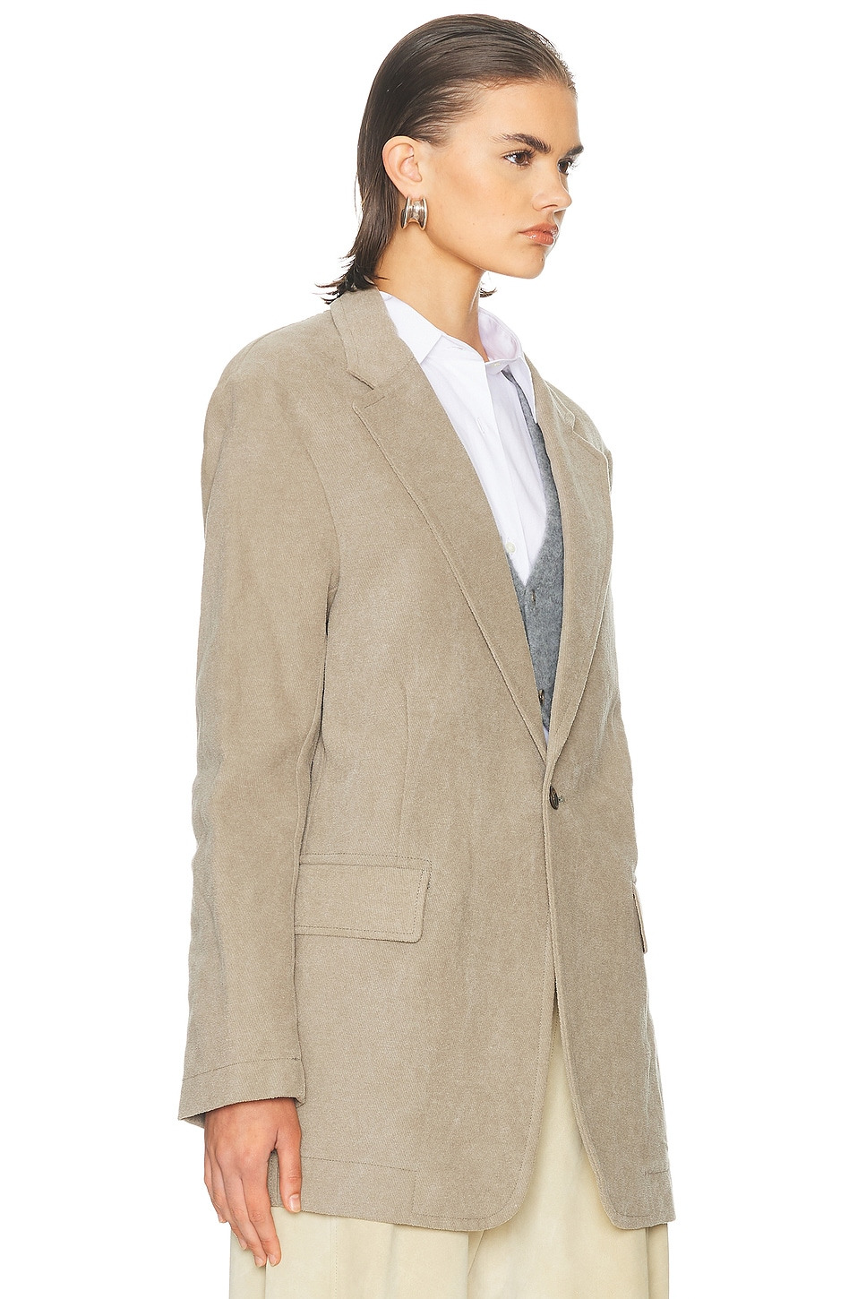 Oversized Ragged Blazer - 3